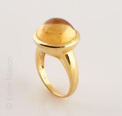 BAGUE CITRINE
Bague en argent (925/°°) doré...