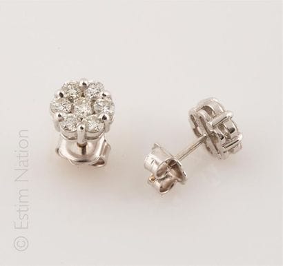 BOUCLES D'OREILLES DIAMANTS
Paire de boucles...