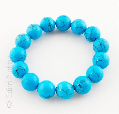BRACELET HOWLITE 
Bracelet extensible composé...