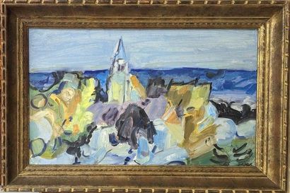 André JORDAN (1908-1982)
Village de Provence
Huile...