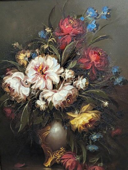Jozsef MOLNAR (né en 1939)
Vase et bouquet...