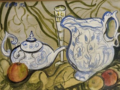 Ethna O'BRIEN (XXe)
Composition aux pommes,...
