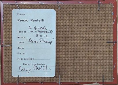 Renzo PAOLETTI ( XXe siècle)
L'Entrée de...