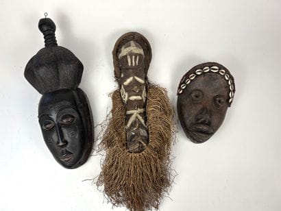 SET OF THREE AFRICAN-STYLE MASKS
Medium-hard...