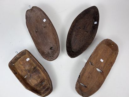 SET OF FOUR AFRICAN-STYLE MASKS
Wood with...