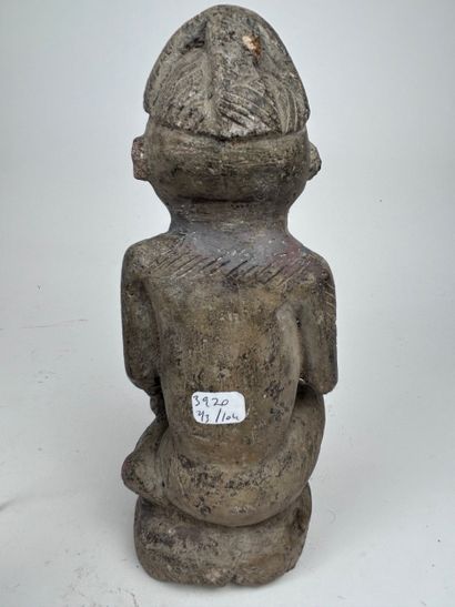 SET OF THREE Kongo-style STATUETTES, Democratic...
