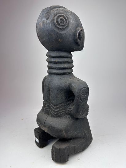 AFRICAN-STYLE FEMALE STATUETTE
Wood with...