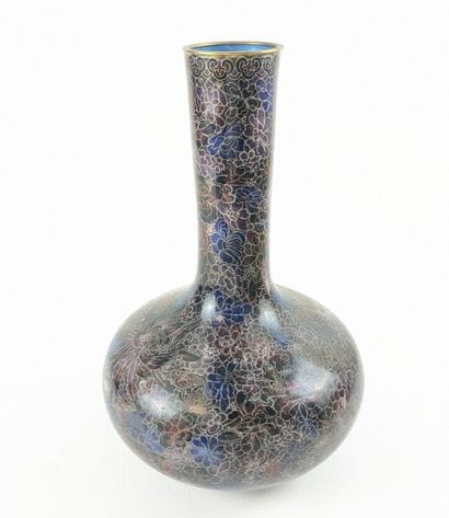 CHINA, 20th century 
LARGE VASE with a flattened...