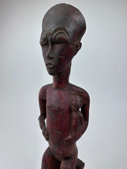 Baoule-style STATUE, Ivory Coast
Hardwood...