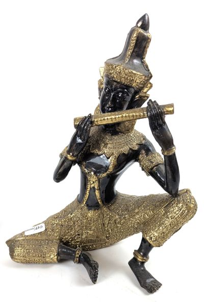 THAILAND, modern
FIVE bronze statuettes with...