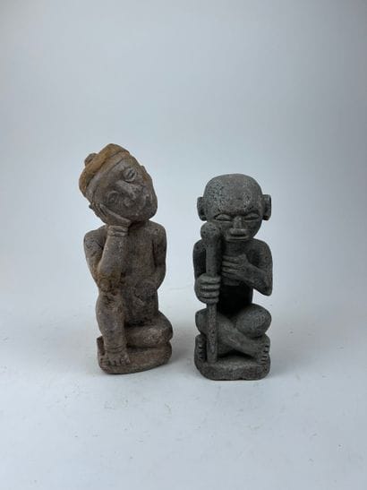 SET OF TWO NTADI-STYLE STATUETTES from the...
