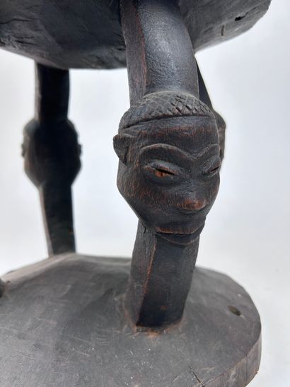 Pende-style STOOL, Ground Floor 
Wood with...