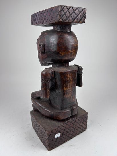 Kuba-style STATUE, DRC
Wood with a brown...