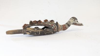 Iatmul-style flute stopper sculpture, Papua...