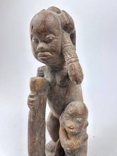 SET OF TWO Kongo-style STONES, Democratic...
