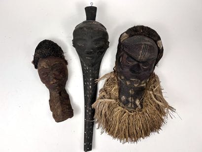 SET OF THREE Penda-STYLE MASKS, Democratic...