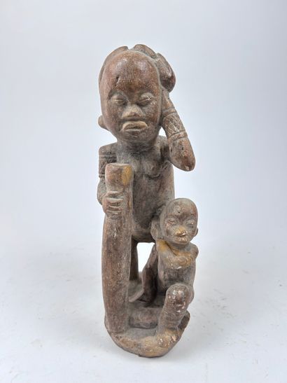 SET OF TWO Kongo-style STONES, Democratic...