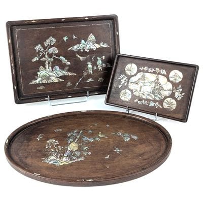 CHINA or INDOCHINA, circa 1900
THREE wooden...