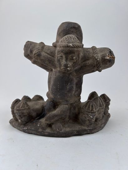 SET OF TWO Kongo-style STONES, Democratic...