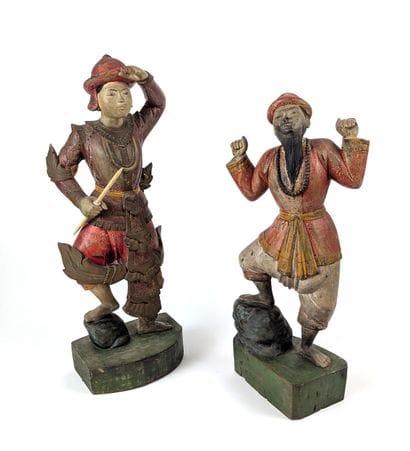 CHINA, 20th century
TWO SCULPTURES made of...