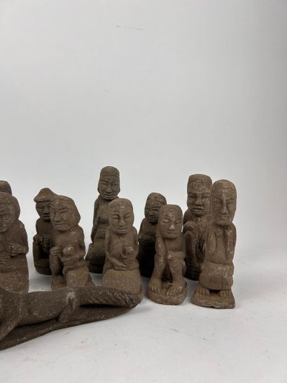 KOREA 
SET OF 16 KOREAN BUDDHIST STATUETTES...