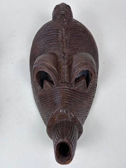 SET OF TWO Songye-style MASKS, Democratic...