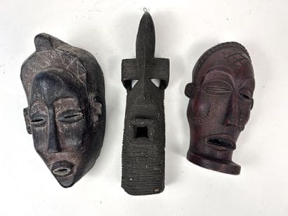 SET OF THREE AFRICAN-STYLE MASKS
Medium-hard...