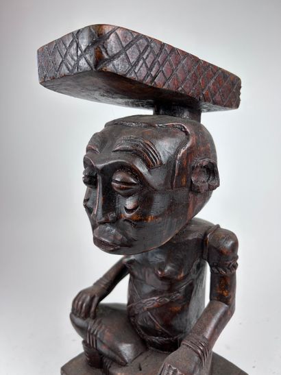 Kuba-style STATUE, DRC
Wood with a brown...