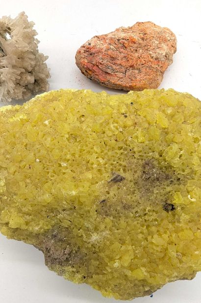 A significant specimen of sulfur and various...