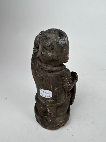 SET OF THREE Kongo-style STATUETTES, Democratic...