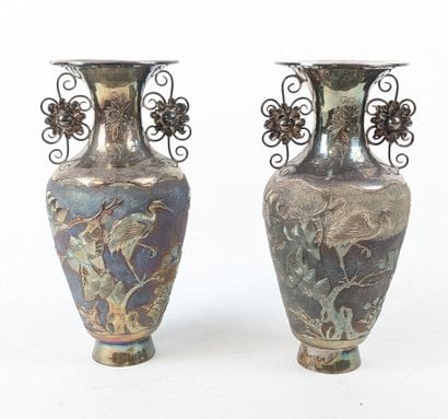 CHINA, circa 1900
PAIR OF baluster-shaped...