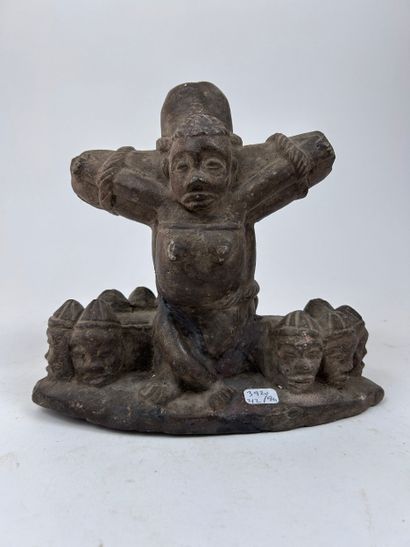 SET OF TWO Kongo-style STONES, Democratic...