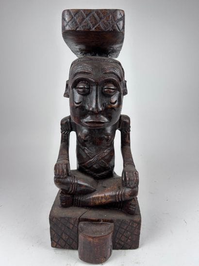 Kuba-style STATUE, DRC
Wood with a brown...