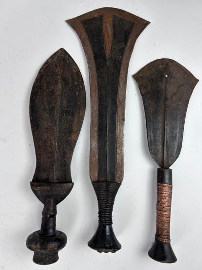 SET OF THREE SHORT SWORDS, Democratic Republic...