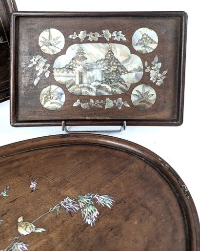 CHINA or INDOCHINA, circa 1900
THREE wooden...