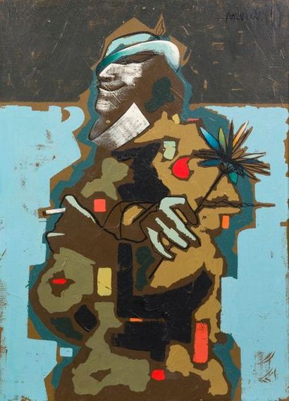 Raymond MORETTI (1931-2005)
Composition abstraite

Huile...