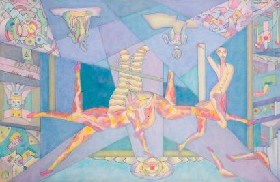 Gabriel DERKEVORKIAN
Composition figurative

Huile...