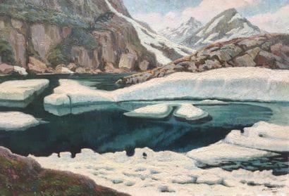 Paul CAUSSE (XXème siècle)
Lac de montagne...