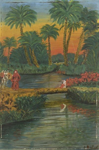 Louis Alfred BAHUET (1862-1910)
Oasis

Huile...