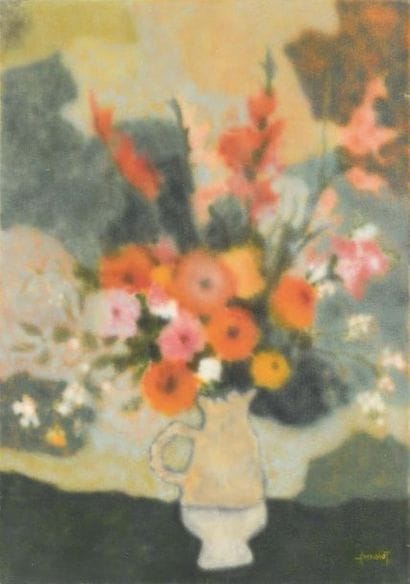 Claude HEMERET (né en 1929)
Bouquet de fleurs...