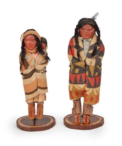 Sculpture AMERINDIENNE - vers 1900
Couple...