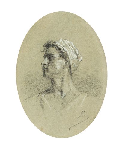 Alexandre BIDA (1813-1895)
Portrait d'homme...
