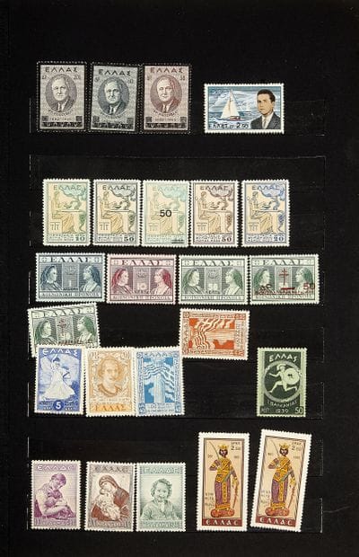 Set of mint and cancelled postage stamps
mainly...
