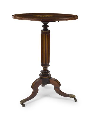 (CORRIGENDUM TO CATALOGUE) Veneered and marquetry...
