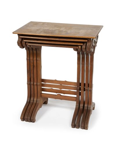 Émile GALLÉ (1846-1904)
Suite of four nesting...