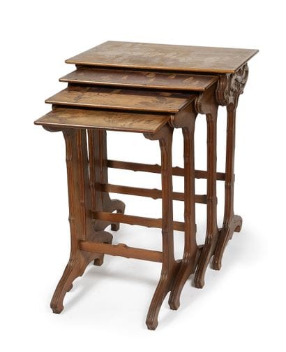 Émile GALLÉ (1846-1904)
Suite of four nesting...
