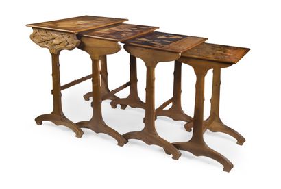 Émile GALLÉ (1846-1904)
Suite of four nesting...
