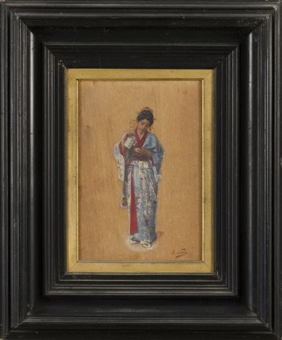 Edouard CASTRES (1838-1902)
Le thé
Huile...