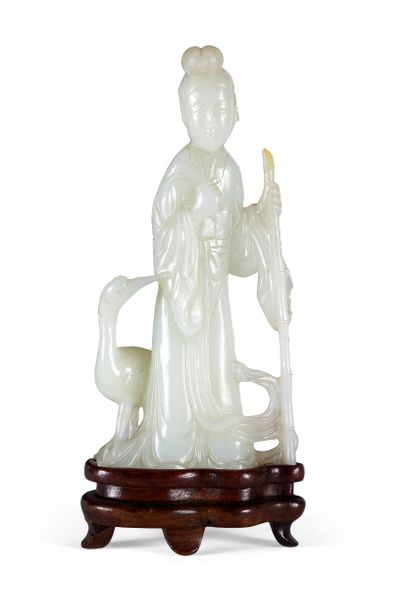 CHINA - 20th century
Celadon nephrite group...