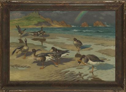 Georges-Frédéric RÖTIG (1873-1961)
Oies sauvages,...